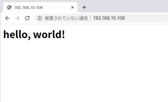 Hello, world!